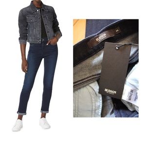 Hudson NWT Dark Lana Boyfriend Ankle Jeans 24 00